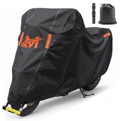 Mockins Black 91x49x39 Heavy Duty Outdoor Motorcycle Cover 1 pk