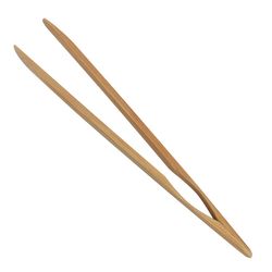 R&M International Corp International Brown Bamboo Toast Tongs