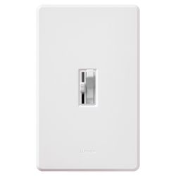 Lutron Toggler 1.5 amps Single Pole Toggle Fan Control White 1 pk