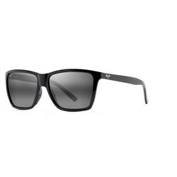 Maui Jim Cruzem Sunglasses Unisex Black Gloss Frame Neutral Gray Lens Polarized