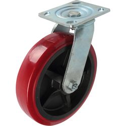 Shepherd Hardware 8 in. D Swivel Mold-On Polyurethane Caster 900 lb 1 pk