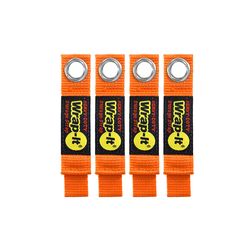 Wrap-It Heavy-Duty 1 in. W X 7 in. L Orange Storage Straps 50 lb 4 pk