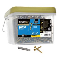 Power Pro No. 8 Ga. X 1-3/4 in. L Bronze Star Flat Head Deck Screws