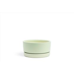 Momma Pots 8.5 in. W Porcelain Low Planter Sage