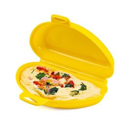 Progressive Prepsolutions White/ Yellow Plastic Egg Cooker
