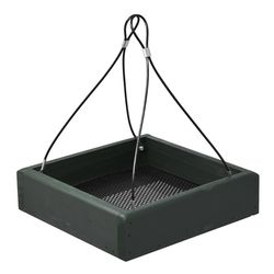 Backyard Essentials Songbird Wood Hanging Platform Hanging Tray Bird Feeder
