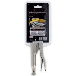 JMK Illinois Industrial Tool 10 in. Chrome Vanadium Steel Straight Jaw Locking Pliers