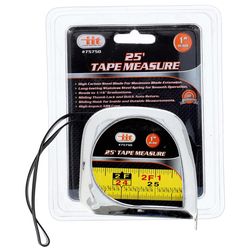 JMK Illinois Industrial Tool 25 ft. L X 1 in. W Chrome Tape Measure
