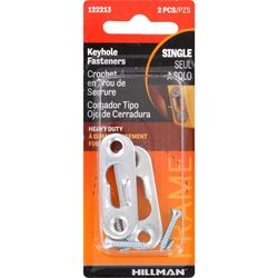 HILLMAN Steel-Plated Keyhole Picture Hanger 2 pk
