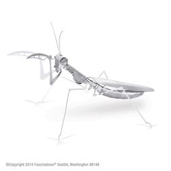 Fascinations Metal Earth Praying Mantis 3D Model Kit Silver