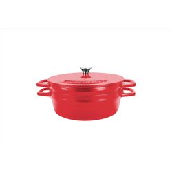 All American 1930 Cast Aluminum Dutch Oven 7.75 qt Red