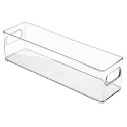 iDesign 4 in. H X 4 in. W X 14.5 in. D Stackable Storage Bin