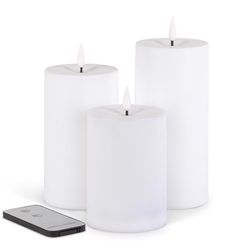 Gerson Everlasting Glow White No Scent LED Flameless Flickering Candle