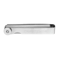 CRAFTSMAN 6-8/9 in. L X 2-3/4 in. W 32-Blade Feeler Gauge 0.04 in. Silver 1 pc