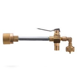 Flame King Brass/Steel Propane Tank Refill Adapter