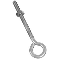 National Hardware 1/4 in. X 4 in. L Stainless Stainless Steel Eyebolt Nut Included