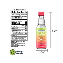 SodaStream Bubly Drops Strawberry Sunset Fruit Drops 1.36 oz 1 pk