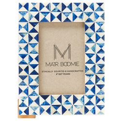 Matr Boomie Varuna Splash Cobalt Wood Picture Frame 6 in.