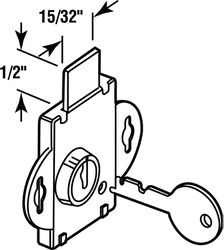 Prime-Line Brass Plated Steel Clockwise Mailbox Lock 2
