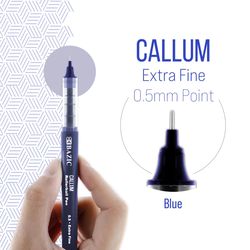Bazic Products Callum Blue Rollerball Pen 2 pk