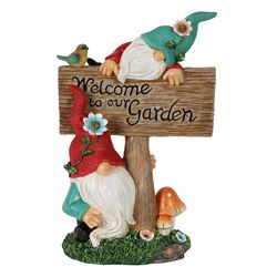 Exhart WindyWings Multicolored Resin 11 in. H X 7.5 in. L X 4.5 in. W Two Can't See Hat Welcome Sign