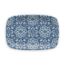 TarHong Blue Melamine Atlantic Medallion Serving Platter 1 pc