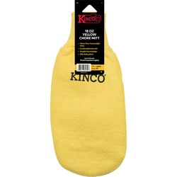 Kinco Men's Indoor/Outdoor Knit Wrist Chore Gloves Yellow L 1 pair