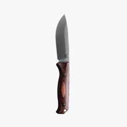 Benchmade Dark Brown Wood S30V Steel > 6 in. Stabilized Wood Fixed Blade Knife