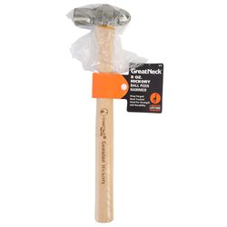 GreatNeck 8 oz Ball Pein Hammer Forged Steel Head 12 in.