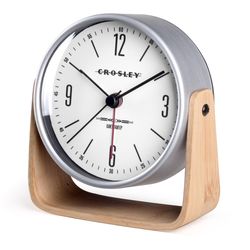 Westclox Crosley White Alarm Clock Analog Battery Operated