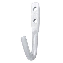 Hampton Small Zinc-Plated Silver Steel 2.5625 in. L Rope Binding Hook 175 lb 1 pk