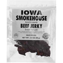IOWA SMOKEHOUSE Ranch Hand Sweet Teriyaki Beef Jerky 2.4 oz Pouch