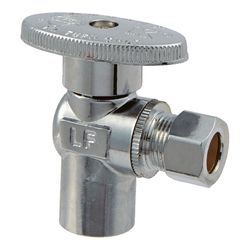 Ace 3/8 in. Sweat X 1/2 in. Compression Brass Angle Stop Valve