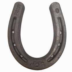 Spring Creek Products 3.75 in. H X 3.25 in. L Gray Steel Forged Horseshoe