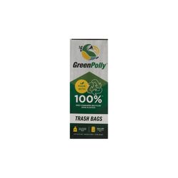 GreenPolly 13 gal Kitchen Trash Bags Drawstring 20 pk