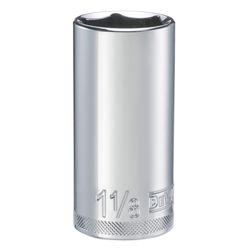 DeWalt 1-1/8 in. X 1/2 in. drive SAE 6 Point Deep Socket 1 pc