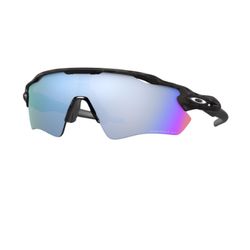 Oakley Radar Sunglasses Unisex Black Frame Blue Lens