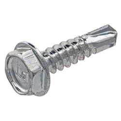 Grip-Rite Pro-Twist No. 10 Sizes X 3/4 in. L Hex Hex Washer Head Sheet Metal Screws