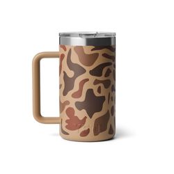 YETI Rambler 24 oz Wetlands Camo BPA Free Ceramic Lined Mug with MagSlider Lid