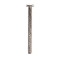 HILLMAN No. 10-24 Ga. X 2 in. L Phillips Flat Head Stainless Steel Machine Screws 100 pk