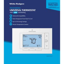 Copeland Heating and Cooling Push Buttons Programmable Thermostat