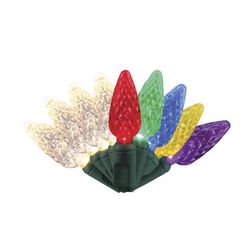 Celebrations LED C6 Multicolored/Warm White 50 ct String Christmas Light Bulbs