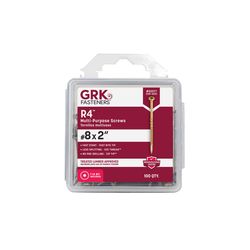 GRK Fasteners No. 8 X 2 in. L Star Climatek W-Cut Multi-Purpose Screws 100 pk