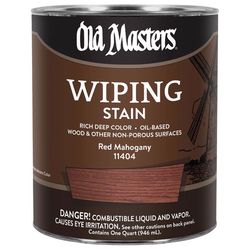 Old Masters Semi-Transparent Red Mahogany Oil-Based Wiping Stain 1 qt