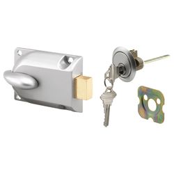 Prime-Line 1.5 in. W X 3.75  L Diecast Deadbolt Lock