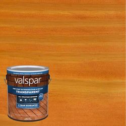 Valspar One-Coat Transparent Redwood Natural tone Water-Based Acrylic Stain and Sealer 1 gal
