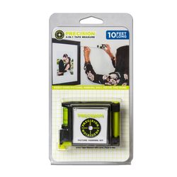 Precision 10 ft. L X 1 in. W 4 in 1 Picture Tape Measure 1 pk
