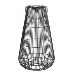 Exhart 21.5 in. Plastic Black Lantern