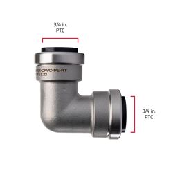QuickFitting Push to Connect 3/4 in. PF Steel 90 Degree Elbow