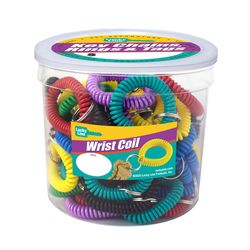 Lucky Line Vinyl Assorted Split Wrist Coil Keychain